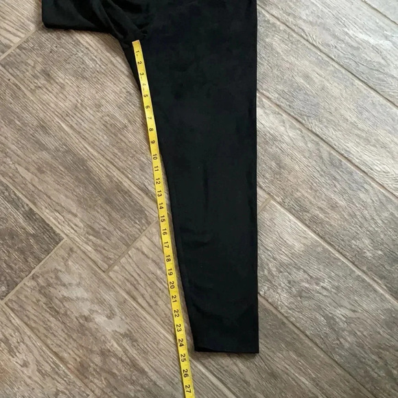 Soft Surroundings faux suede black leggings, high rise. Women’s size S petite - Picture 10 of 12